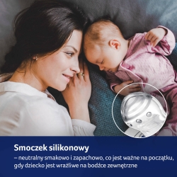 Dynamiczny smoczek uspokajający dla dziecka 0-2 miesięcy 2 sztuki smoczków Lovi 22/900 Baby Shower Girl mini tarczka