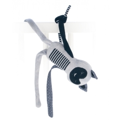 Pluszowa przytulanka Śpiący Lemur 0m+ JUNGLE Canpol 68/059 szary