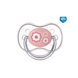 Smoczek silikonowy symetryczny Newborn Baby rozmiar A 0-6 miesięcy Canpol Babies 22/580 różowy