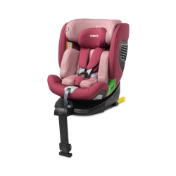 Caretero KAMPTOS i-Size Dirty Pink obrotowy fotelik samochodowy dla dziecka 0-36 kg lub 40-150 cm