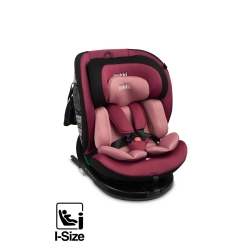 Caretero MOKKI i-Size Dirty Pink obrotowy fotelik samochodowy dla dziecka 0-36 kg lub 40-150 cm