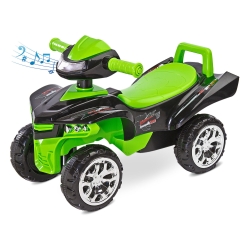 Pojazd pchacz dla dzieci QUAD jeździk ATV MINI RAPTOR Green Toyz by Caretero