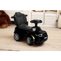 Jeździk SPORT CAR Black czarny pojazd pchacz dla dziecka 12-36 miesięcy