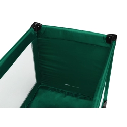 Caretero KEY Dark Green składane łóżeczko turystyczne - kojec dla dziecka 120x60cm