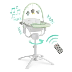 Krzesełko do karmienia Caretero KIVI Mint 3w1 krzesło, leżaczek, huśtawka niemowlęca