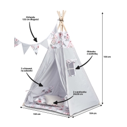 Namiot dla Małych Indian TIPI Łapacze Snów Różowe Toyz by Caretero