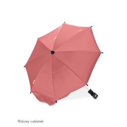 Uniwersalna parasolka przeciwsłoneczna do wózka kolor Różowy Cukierek