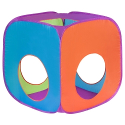 Namiot 3w1 z tunelem pomarańczowo-niebieski  8158