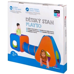 Namiot 3w1 z tunelem pomarańczowo-niebieski  8158