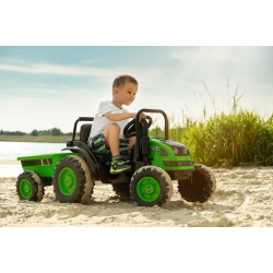 Pojazd na akumulator Traktor HECTOR Green z przyczepą Toyz by Caretero