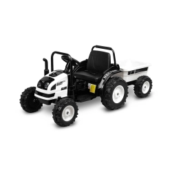 Pojazd na akumulator Traktor HECTOR White z przyczepą Toyz by Caretero