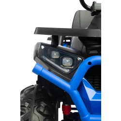 Pojazd akumulatorowy QUAD TERRA Blue Toyz by Caretero 4 mocne silniki, oświetlenie LED, akumulator (10Ah 12V)
