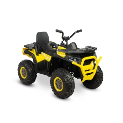 Pojazd akumulatorowy QUAD TERRA Yellow Toyz by Caretero 4 mocne silniki, oświetlenie LED, akumulator (10Ah 12V)