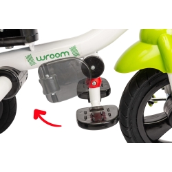 Rowerek 3 kołowy WROOM Green pojazd trójkołowy Toyz by Caretero rower z obrotowym siedziskiem