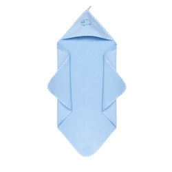Sensillo okrycie kąpielowe OWIECZKA ręcznik kąpielowy z kapturkiem 80x80 cm niebieskie