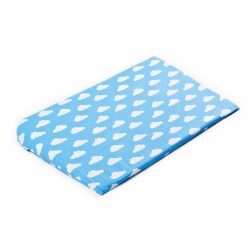 Sensillo poszewka na poduszkę klin niemowlęcy do łóżeczka 38x60 cm Chmurki niebieska