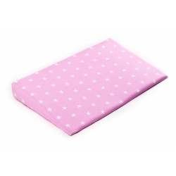 Sensillo poszewka na poduszkę klin niemowlęcy do łóżeczka 38x60 cm Gwiazdki różowa