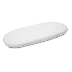 Sensillo prześcieradło frotte uniwersalne do wózka 75x35 cm BIAŁE pasuje do Chicco Baby Hug