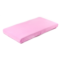 Sensillo prześcieradło Jersey z gumką do łóżka 120x60 cm Różowe