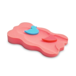 Mata gąbkowa do kąpieli MAXI różowa materacyk kąpielowy do wanienki 1x wkład + 2x gąbka Sensillo