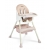 Krzesełko do karmienia Caretero BILL 2w1 Pink zamienia się z wysokiego krzesełka w niskie krzesło-siedzisko