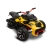 Pojazd akumulatorowy TRICE Yellow Toyz by Caretero 2 silniki 35 W, oświetlenie LED