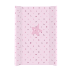 Ceba Baby przewijak usztywniony GWIAZDKI różowy 50x70 cm