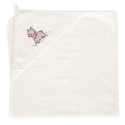 Ceba Baby okrycie kąpielowe z kapturkiem LAMA ręcznik 100x100 cm