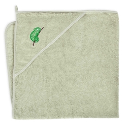 Ceba Baby okrycie kąpielowe z kapturkiem Tencel Line CAMELEON ręcznik 100x100 cm