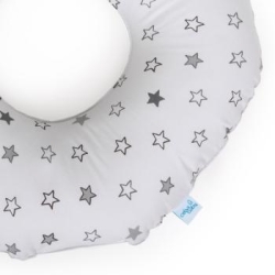 Poduszka dla kobiet po porodzie Ceba Baby GREY STARS poporodowe koło połogowe wypełnione mikroperłą
