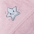 Ceba Baby okrycie kąpielowe z kapturkiem STAR PINK ręcznik 100x100 cm