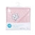 Ceba Baby okrycie kąpielowe z kapturkiem STAR PINK ręcznik 100x100 cm
