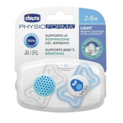 Chicco smoczek PhysioForma Light Boy silikonowe smoczki uspokajające dla dziecka 2-6m