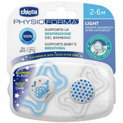 Chicco smoczek PhysioForma Light silikonowe smoczki uspokajające dla dziecka 2-6m