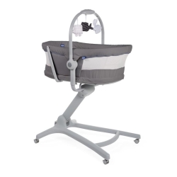 Chicco Baby Hug AIR Dark Grey 4w1 leżaczek, krzesełko, łóżeczko, fotelik