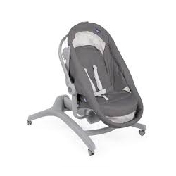 Chicco Baby Hug AIR Dark Grey 4w1 leżaczek, krzesełko, łóżeczko, fotelik