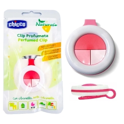 Chicco klips odstraszający komary New Pink zapachowy klips przeciw komarom