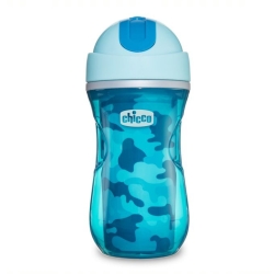 Chicco Kubek niekapek termiczny ze słomką 266 ml 14 m+ Boy dla chłopca