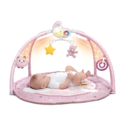 CHICCO Mata edukacyjna dla niemowlaka 3w1 z melodiami i projektorem First Dreams Pink różowa