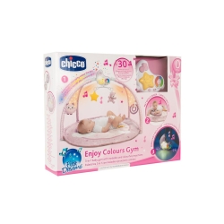 CHICCO Mata edukacyjna dla niemowlaka 3w1 z melodiami i projektorem First Dreams Pink różowa