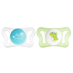 Chicco PhysioForma Micro Boy 2 silikonowe smoczki uspokajające dla dziecka 0-2m