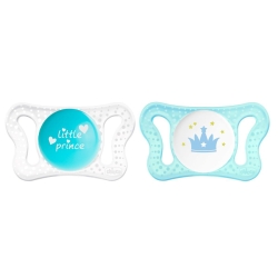 Chicco PhysioForma Micro Boy 2 silikonowe smoczki uspokajające dla dziecka 0-2m