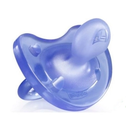 Chicco Physio Soft silikonowy smoczek uspokajający dla dziecka 6-12 miesięcy fioletowy