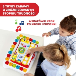 Pierwszy Stolik Przedszkolaka Chicco 131334 stoliczek edukacyjny - mówiąca po polsku tablica szkolna
