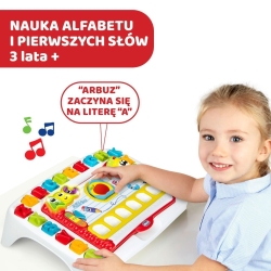Pierwszy Stolik Przedszkolaka Chicco 131334 stoliczek edukacyjny - mówiąca po polsku tablica szkolna
