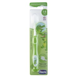 Chicco szczoteczka do mycia zębów dla dziecka 3-6 lat zielona