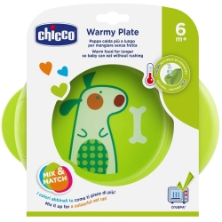 Chicco Talerz podgrzewany 2w1 zielony 6m+