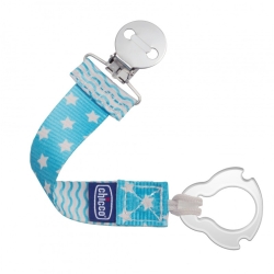 Chicco Uniwersalna tasiemka do smoczka niebieska 0m+ zawieszka Blue do smoczków