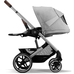 Cybex Balios S Lux 2.0 Lava Grey SLV Silver Frame wózek spacerowy dla dziecka do 22 kg