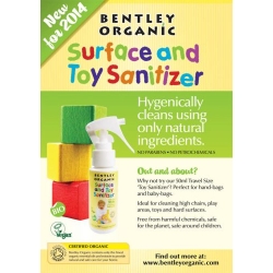 Bentley Organic Dziecięcy antybakteryjny MINI spray dezynfekujący do mycia zabawek i innych powierzchni 50 ml